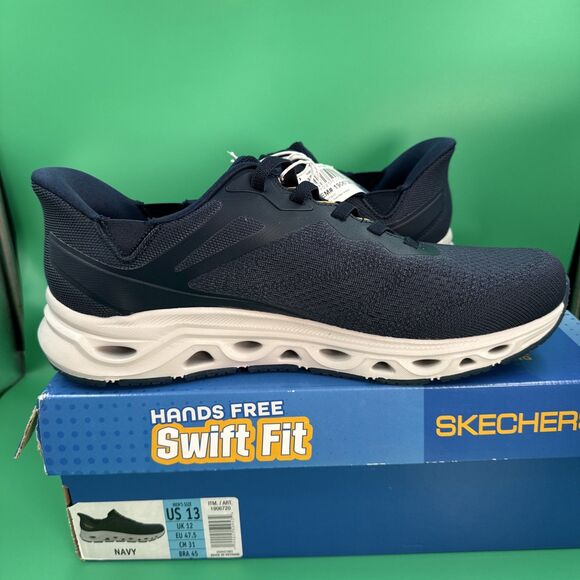 Skechers Swift Fit Hands Free Sneakers Men’s 13 Navy Memory Foam Shoes New main image 6